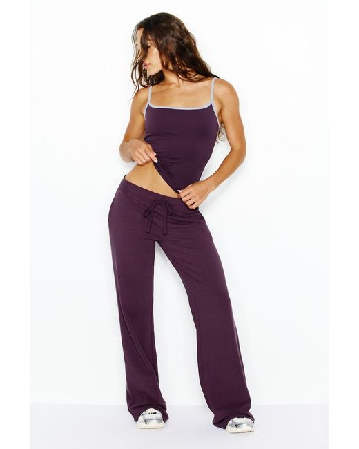 Garage Purple Snatch Booty Stretchterry Pants