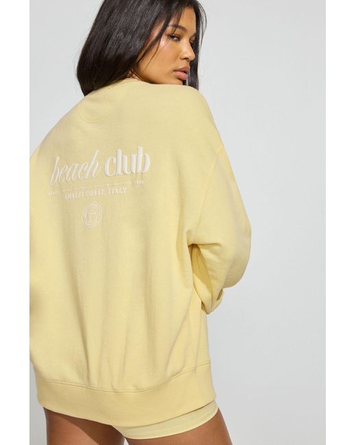 Garage Yellow Softterry Oversized Crewneck Sweatshirt