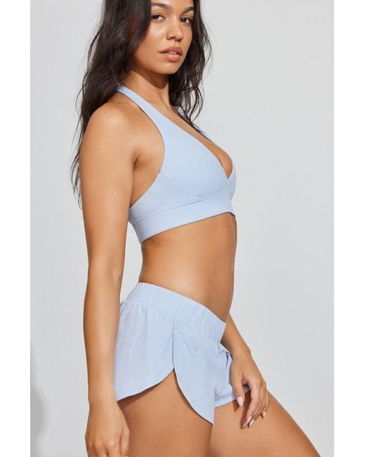 Garage White Nylon Dolphin Shorts
