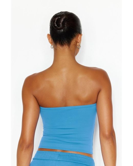 Garage Blue Sleek Longline Tube Top