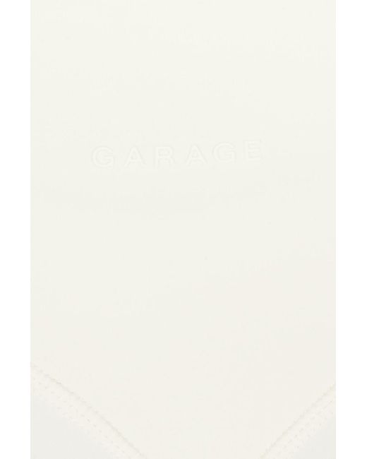Garage White Active Cross Front Shorts
