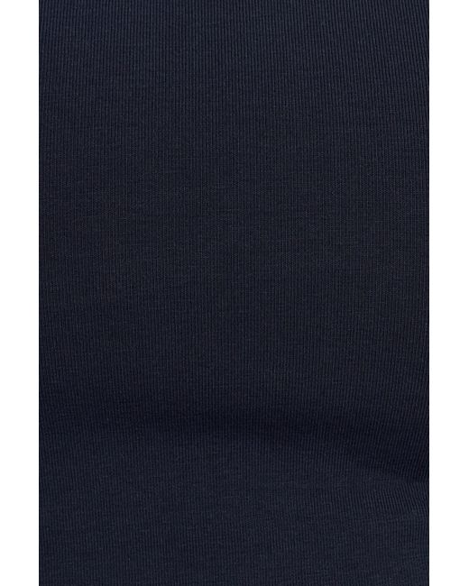 Garage Black Crew Neck Open Back Tie Top