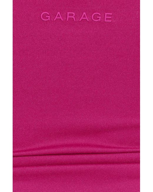 Garage Pink Active Plunge Cami Top