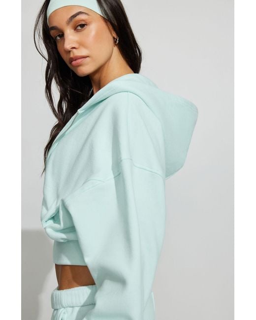 Garage Blue Ultrafleece Cotton Zip Hoodie