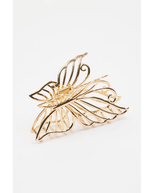 Garage Natural Oversized Metal Butterfly Claw Clip