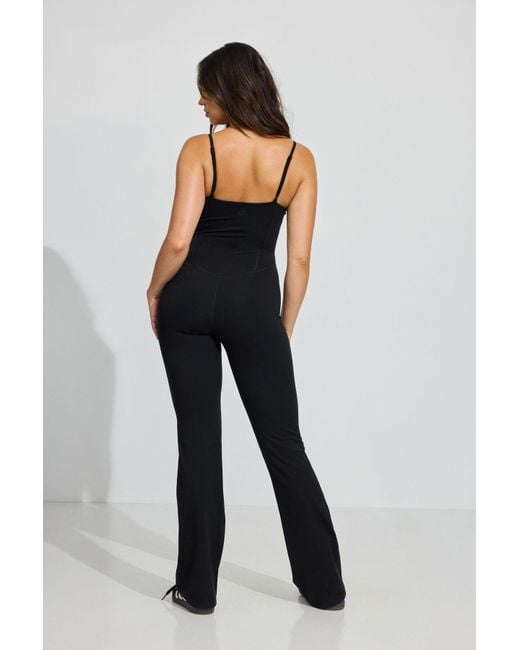 Garage Black Softactive Brooklyn Flare Jumpsuit