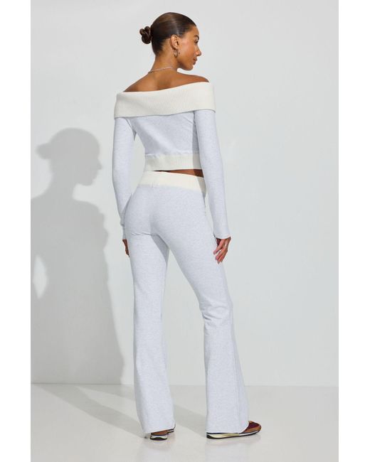 Garage Gray Combo Flare Sweatpants