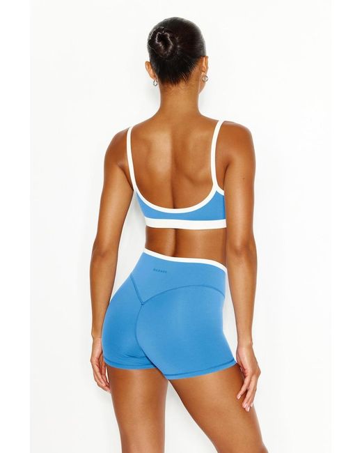 Garage Blue Active Cross Front Shorts