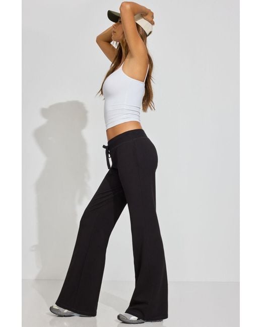 Garage Blue Stretch Terry Bootcut Pants