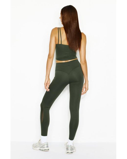 Garage Green Active Mesh Leggings