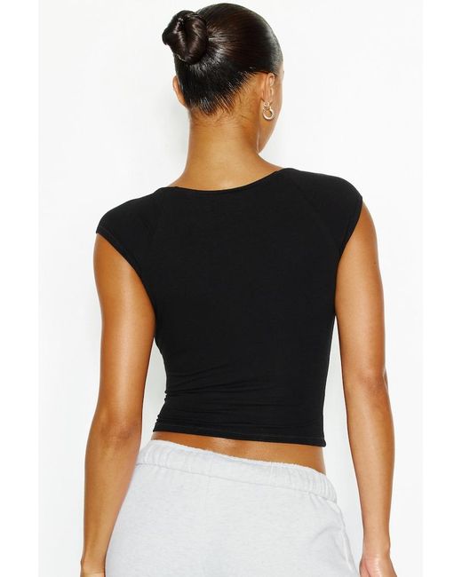 Garage White Stretchterry Crossover T-Shirt
