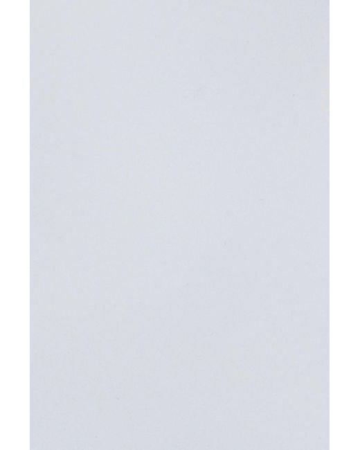 Garage White Deep Plunge Halter Bodysuit