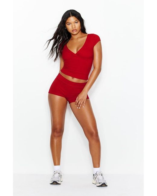 Garage Red Sleek Crossover T-Shirt