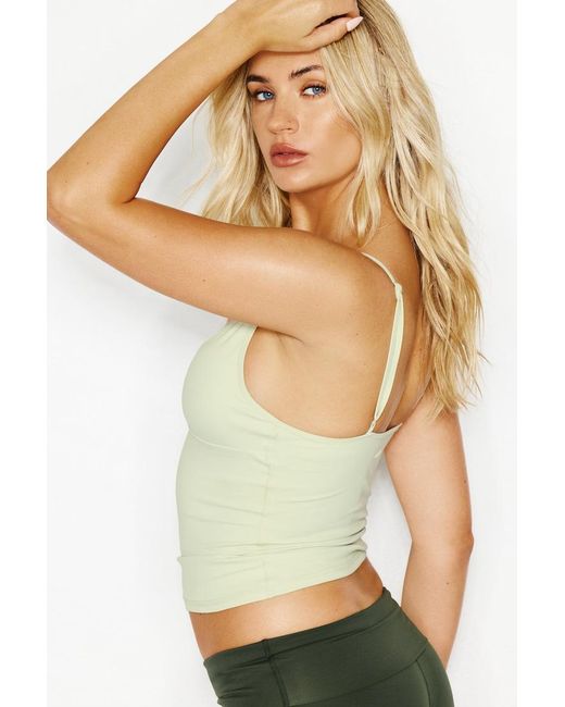 Garage Green Active Plunge Cami Top