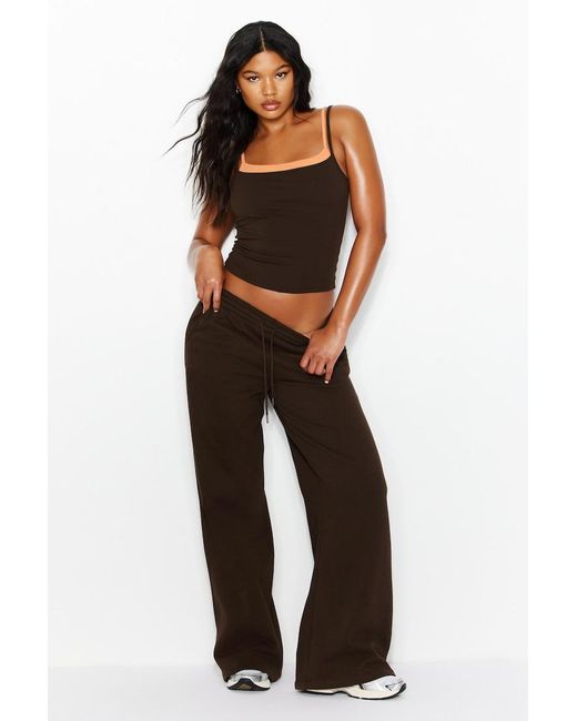 Garage Black Sleek Double Layer Cami Top