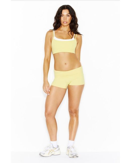 Garage Yellow Active Double Layer Bra