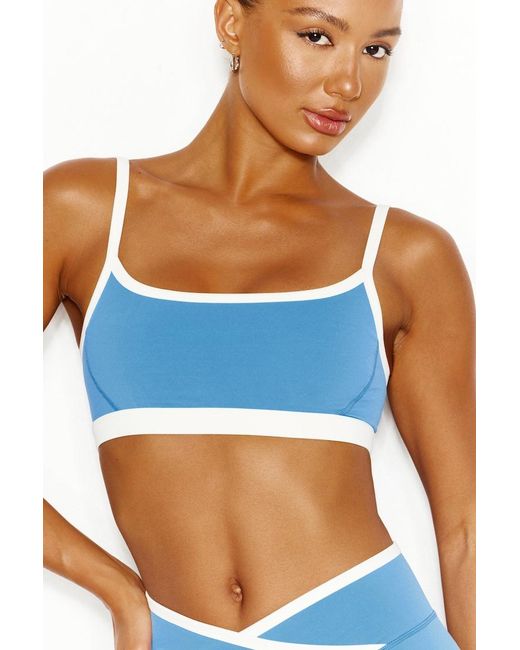 Garage Blue Active Low Back Micro Bra