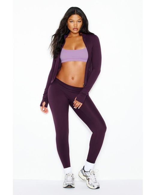Garage Purple Active Zip Up Jacket
