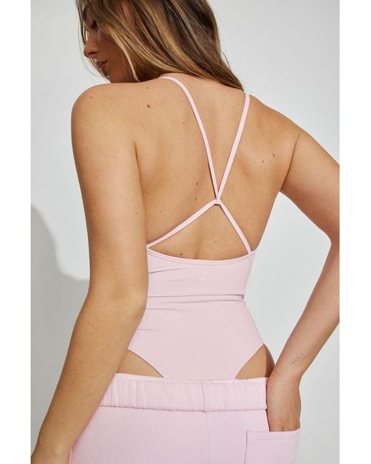 Garage Purple Softactive Strappy Bodysuit