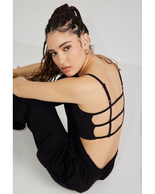 Garage Cage Back Cami Top in Black Lyst