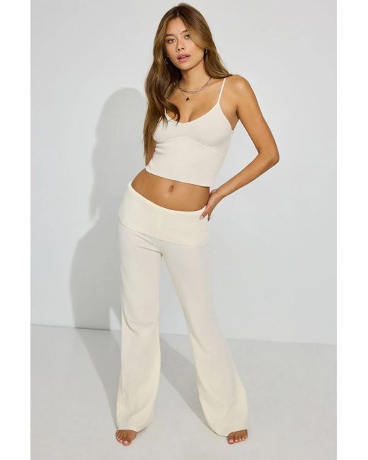 Garage White Chenille Cami Top