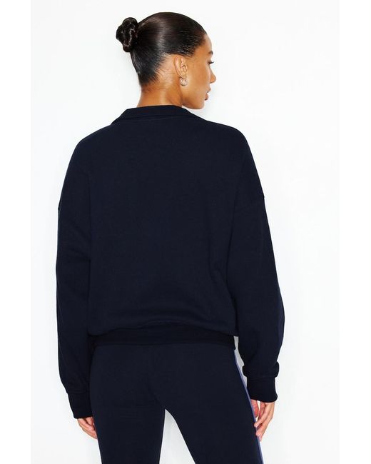 Garage Blue Ultrafleece Half Zip Sweatshirt