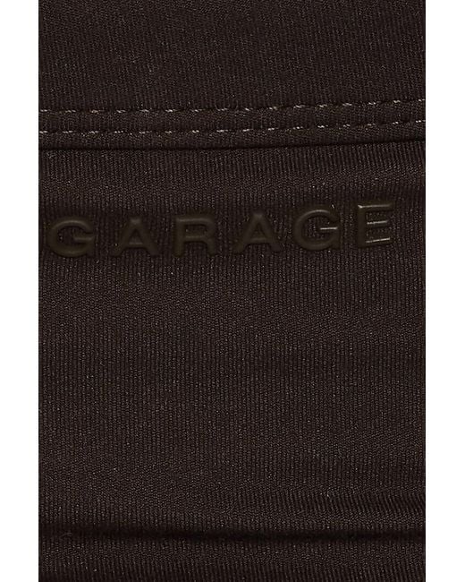 Garage Black Active Portrait Halter Top