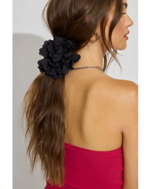 Garage Black Oversized Flower Hair Claw Clip