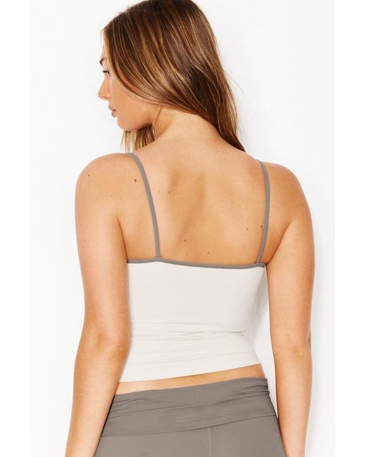 Garage White Sleek Scoop Cami Top