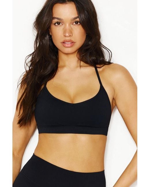 Garage Black Active T-Back Micro Bra