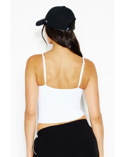 Garage White Active Underbust Cami Top