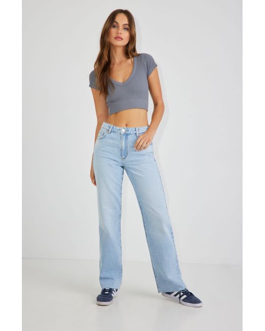 Garage Blue '90s Straight Jean