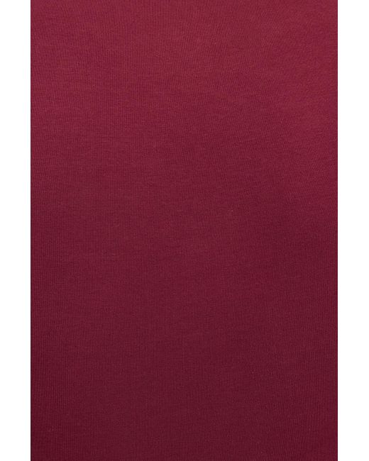 Garage Red Crewneck Cropped T-Shirt