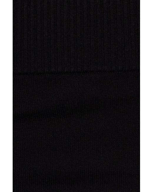 Garage Black Reya Fitted Off Shoulder Sweater