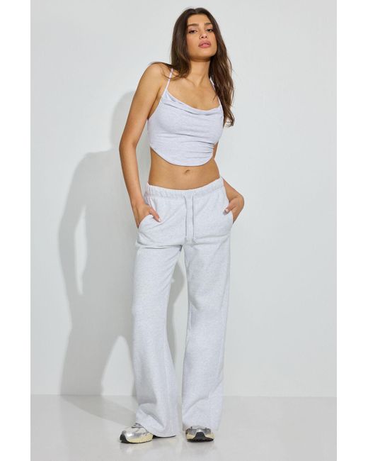 Garage White Cowl Strappy Back Top