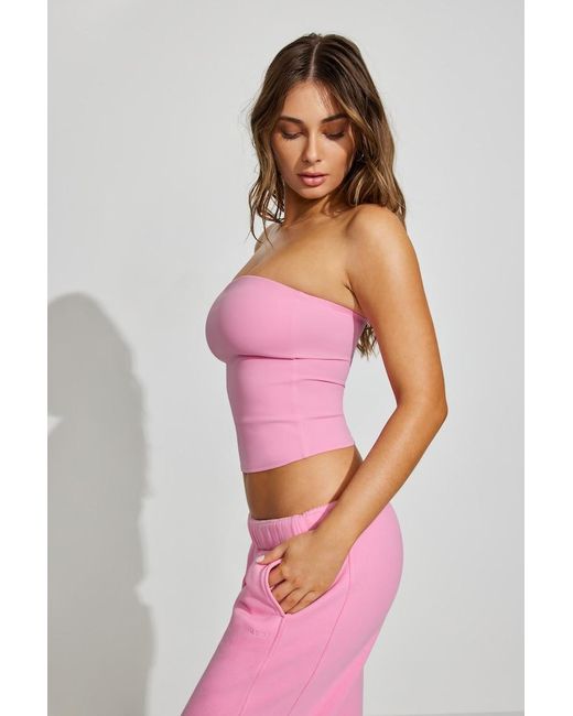 Garage Pink Sleek Longline Tube Top