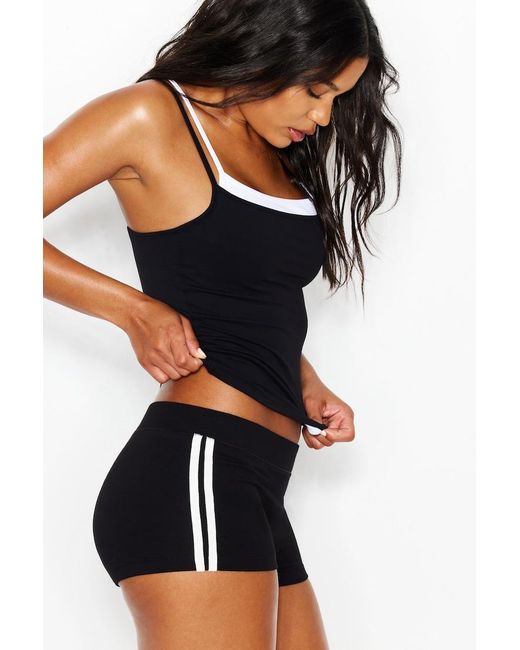 Garage Black Sleek Double Layer Cami Top
