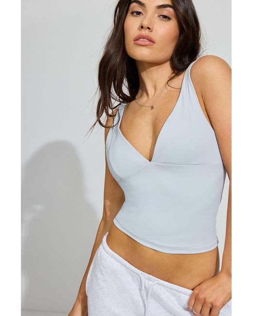 Garage Multicolor Deep Plunge Sleek Cami Top
