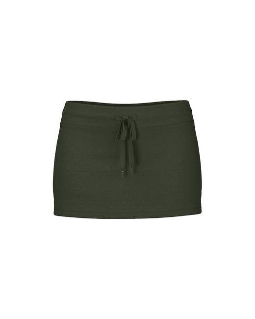 Garage Green Stretchterry Micro Skort