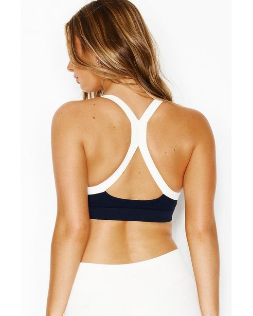 Garage White Active Portrait Neck Bra
