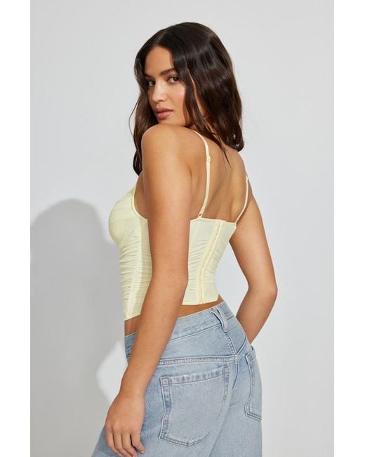 Garage Blue Ally Mesh Peekaboo Bustier