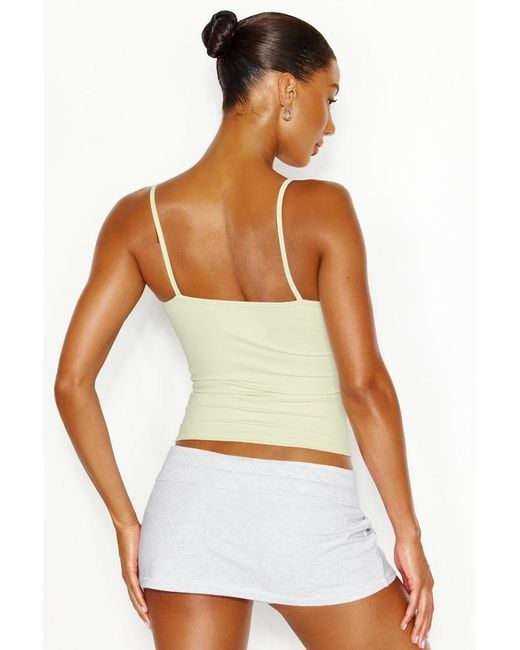 Garage White Sleek Scoop Cami Top