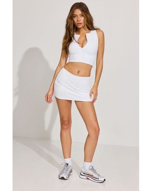 Garage White Softactive Micro Skort