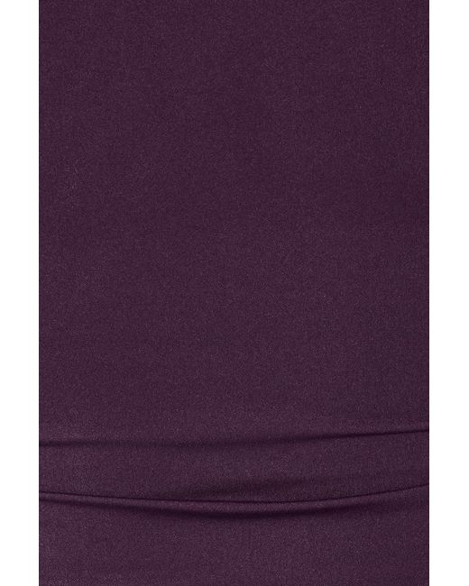 Garage Purple Sleek High V-Neck 3/4 Sleeve Top