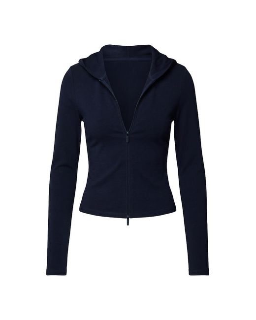 Garage Blue Stretchterry Hooded Zip Up