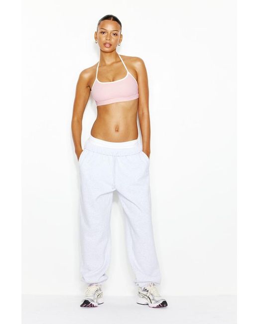 Garage Pink Active Micro Halter Top