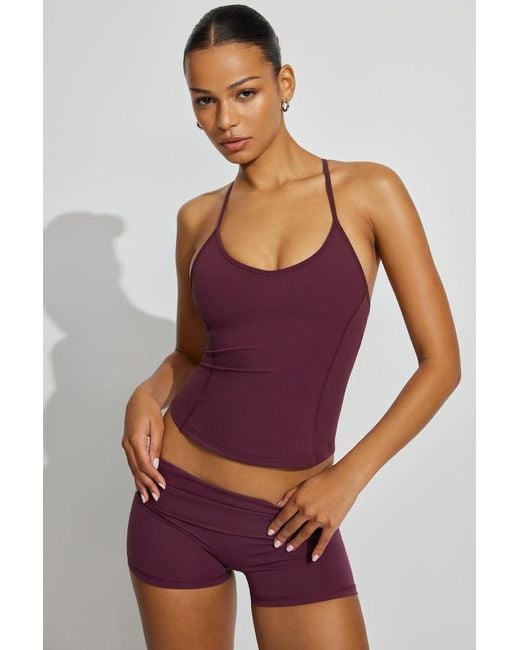 Garage Purple Active Y-Back Tank Top