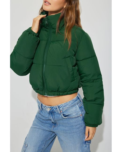 Garage Green Mini Puff Jacket
