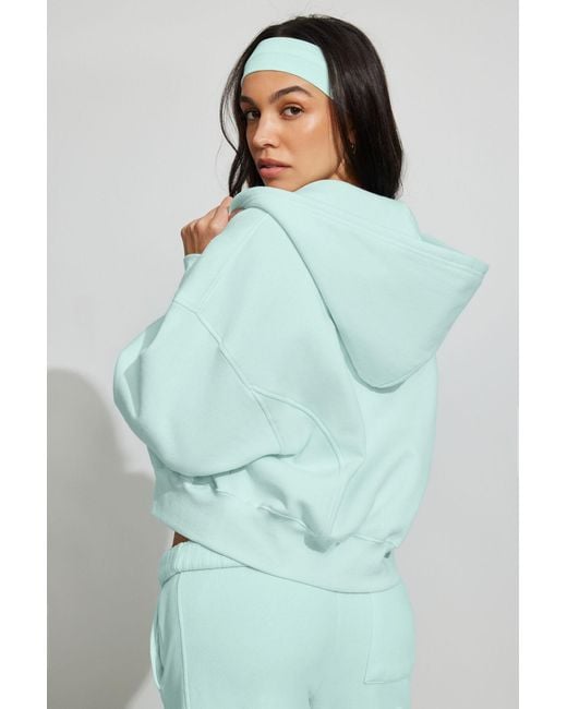 Garage Blue Ultrafleece Cotton Zip Hoodie