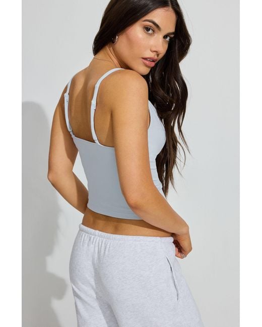 Garage Multicolor Deep Plunge Sleek Cami Top